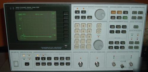 Hp 3562A dynamic signal analyzer in very good condition