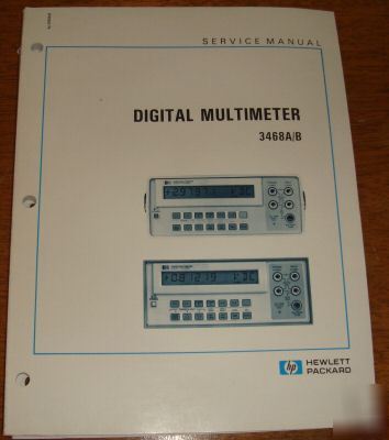 Hp digital multimeter 3468A/b service manual original