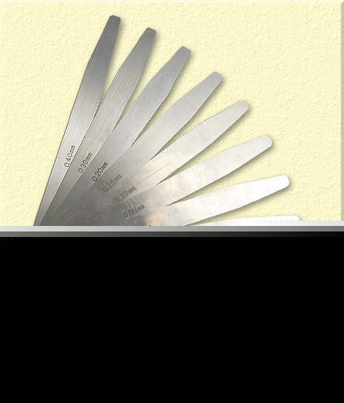 Mitutoyo metric thickness gage 0.03-50MM 11 blades