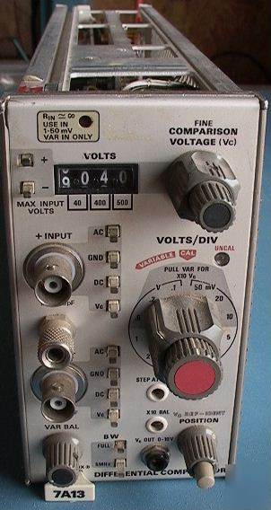 Tek 7A13 plug-in differential comparator