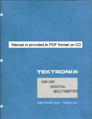 Tek tektronix DM502 dm 502 operation & service manual