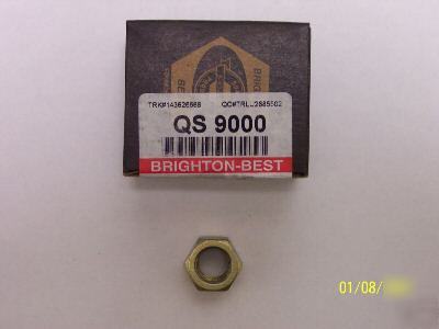 100 pc brighton-best grade 8 hex nuts zinc nuts 1/2-13