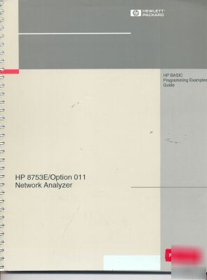 Hp agilent 8753E opt 11 hp basic programming examples