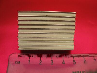 100 neodymium (ndfeb rare earth) magnets 50X10X1.5MM 