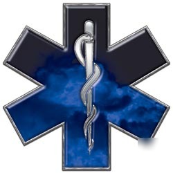 Emt ems mfr medic decal reflective 4