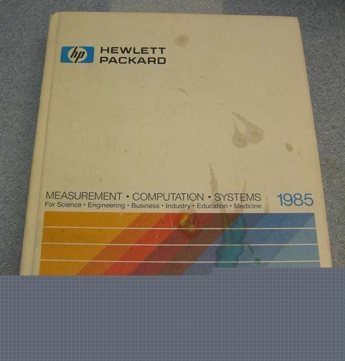Hp catalog measurement/comp/sys 1985