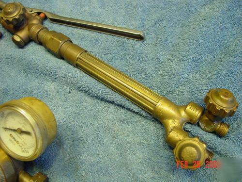 Victor 300, oxy acetylene cutting torch and regulators