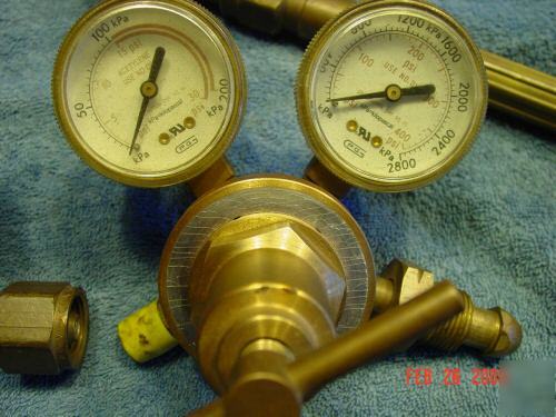 Victor 300, oxy acetylene cutting torch and regulators