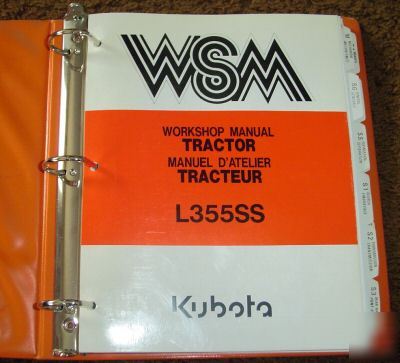 Kubota L355SS tractor workshop repair manual service