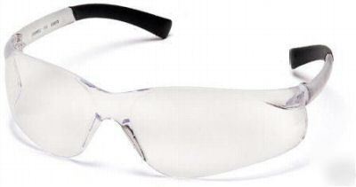 New 2 pyramex ztek clear antifog safety glasses