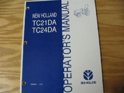 New holland TC21DA TC24DA tractor operators manual