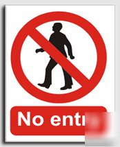 No entry sign-adh.vinyl-200X250MM(pr-010-ae)