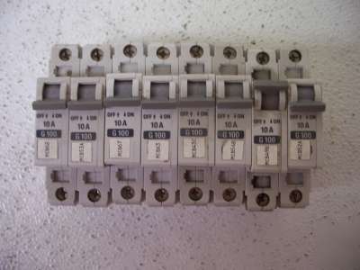 Allen-bradley 10AMP. 1492-CB1 circuit breaker lot of 8