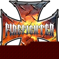 Firefighter decal reflective 12