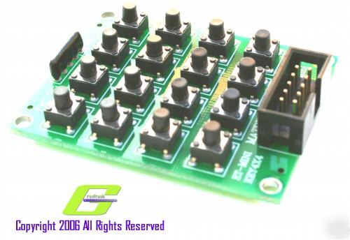 Mini-4X4KEY (4X4 matrix keyboard pad) basic stamp, pic