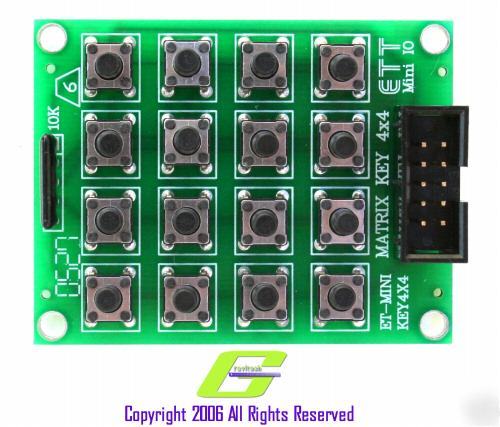 Mini-4X4KEY (4X4 matrix keyboard pad) basic stamp, pic