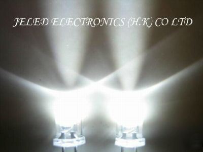 New brightest 50X 5MM white led lamp 40,000MCD freeship