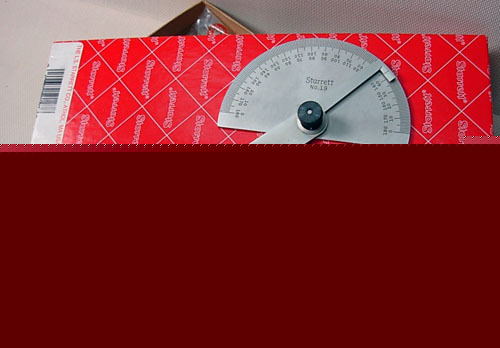 Starrett pro tool satin chrome protractor C19 