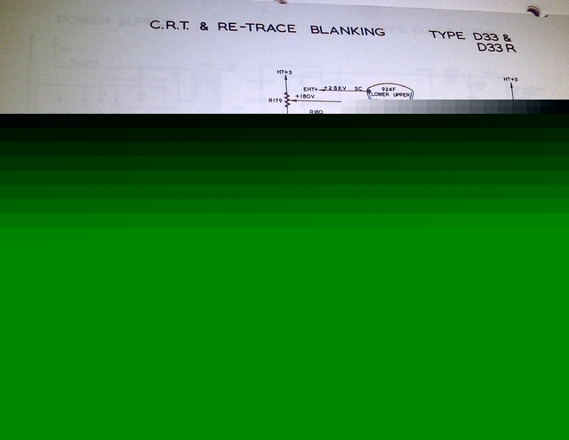 Telequipment type D33/D33R oscilloscope original manual