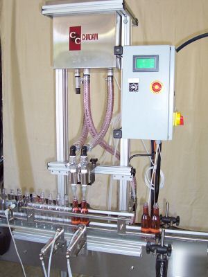 2 nozzle bottling bottler bottle filler filling machine