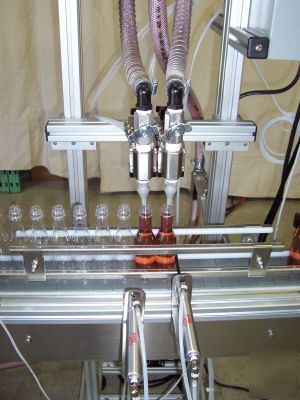 2 nozzle bottling bottler bottle filler filling machine