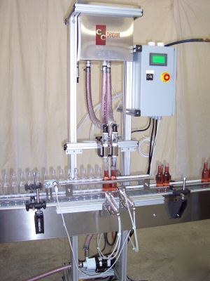 2 nozzle bottling bottler bottle filler filling machine