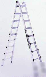 22 1AA demo little giant ladder 375 lb wheels & 3 acc