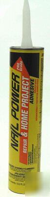 8 tubes of nail power repair & home project adhesive