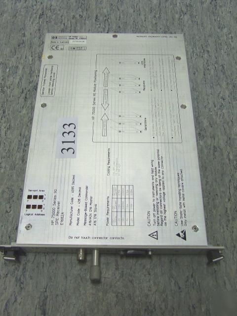 Agilent / hp E1682A sonet / sdh spe receiver