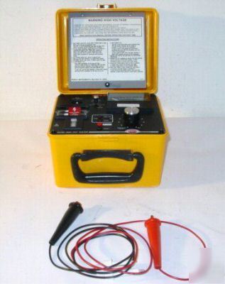 Biddle 230425 ac/dc hipot hi pot tester meter 4KV 12MA