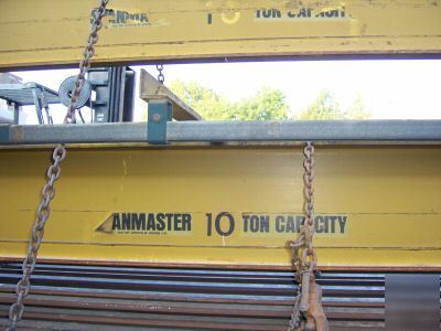 10 ton capacity brige crane - span: 22'-5