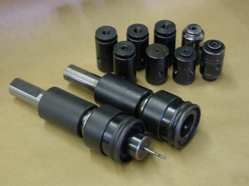 2 parlec quick change tapping attachment & 9 adapters