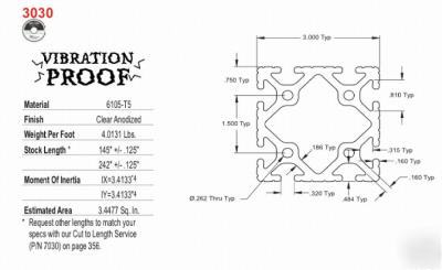 4 pcs 8020 ?#3030(3X3) t-slot 80/20 alum.(18 in. each)