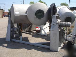 60 cu ft pk twin shell blender, s/s, pin bar-27279