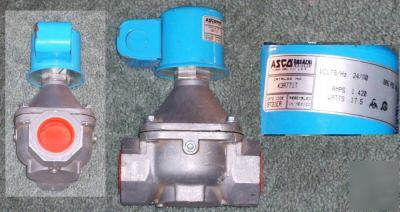 Asco red hat gas shutoff valve 1-1/4 closed op. K3A771T