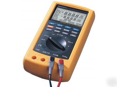 Multimeter,pc-interface,true rms,dual display,alarm, 