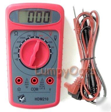 New digital multimeter HDM210 volt/ohm meter 