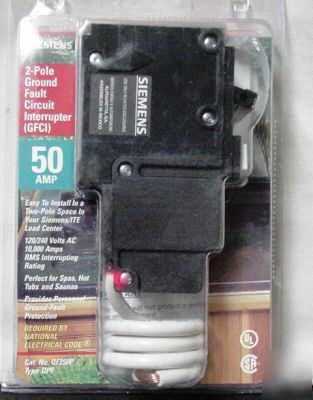 Siemens QF250P gfci 2POLE 50AMP 120/240V type qpf