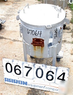 Used: tank, 304 stainless steel, 18 gallon, 17-1/2