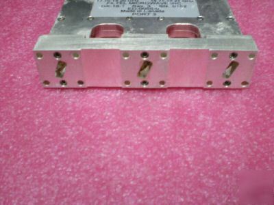 WR42 duplexer diplexer low 17.7-18.2 high 18.71-19.2