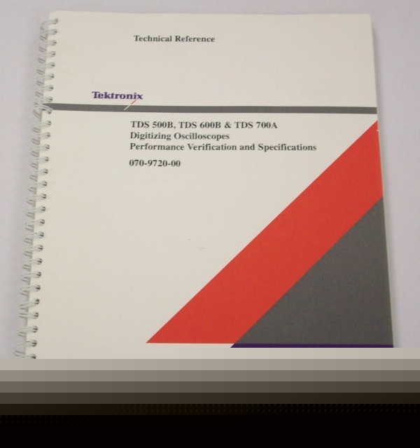 Tek tds 500B digitizing scope technical reference