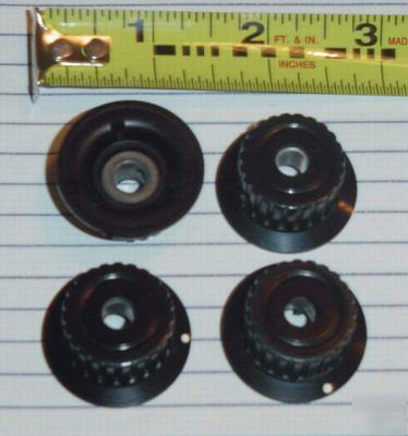 Tektronix 500-series oscilloscope knobs black 1 3/8