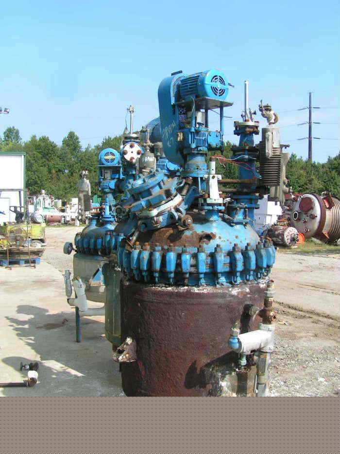 Pfaudler 100 gal glass lined reactor tank w jacket #2