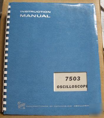Tek tektronix 7503 original service/operating manual
