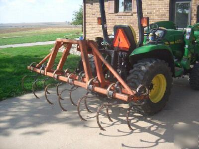 Track scratcher or spring tine harrow , food plots