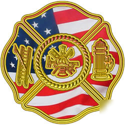 Firefighter decal reflective 2