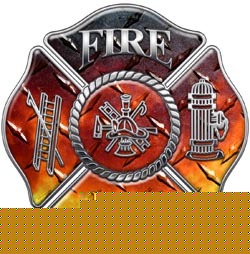 Firefighter decal reflective 2