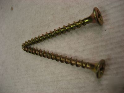 10 x 3-1/2 phil coarse thrd decking screw yel zinc 1000