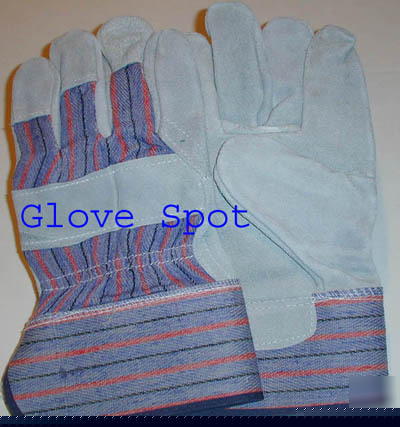 15 pr leather work gloves garden safety chore house $45
