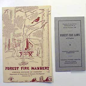1940 virginia forest fire prevention & laws booklets